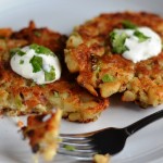 Cheesy Breakfast Potato Pancakes