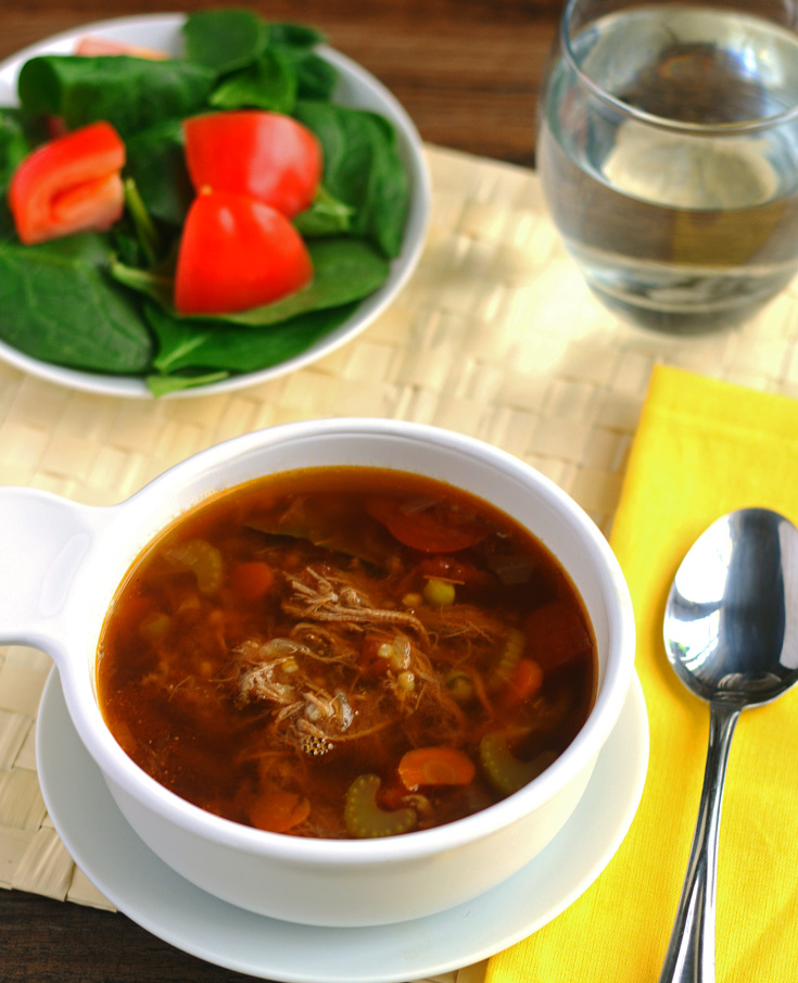 Brisket Vegetable Barley Soup