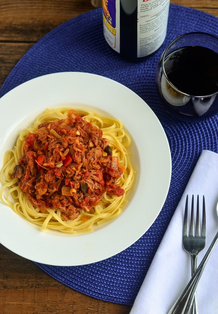 Linguine with Brisket and Bacon Ragu