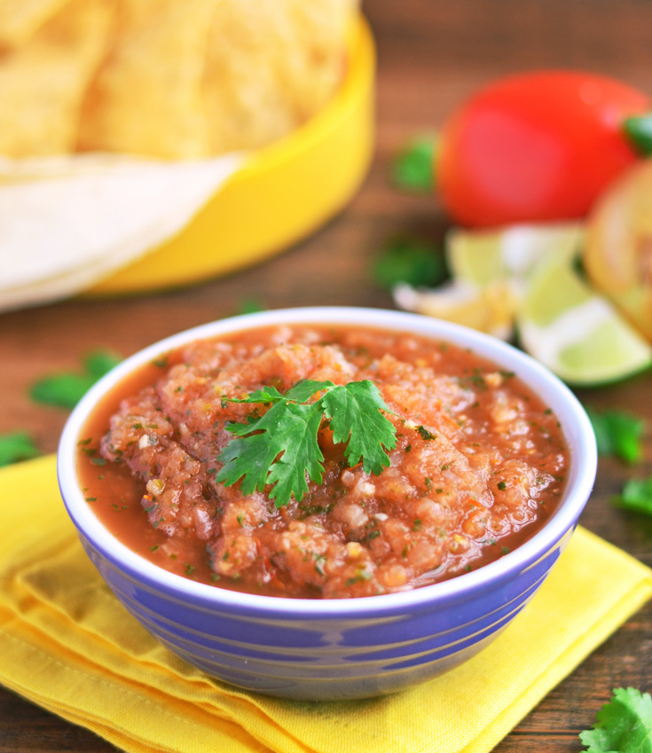Easy Oven Roasted Mexican Salsa