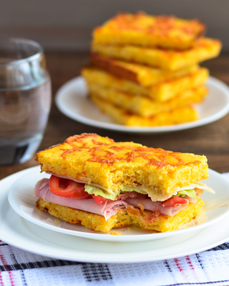 Arkansas Ham and Cheese Cornbread Sandwich - The Spice Kit Recipes (www.thespicekitrecipes.com)