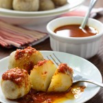 Canarian Potatoes (Papas Arrugadas) with Mojo Rojo Sauce