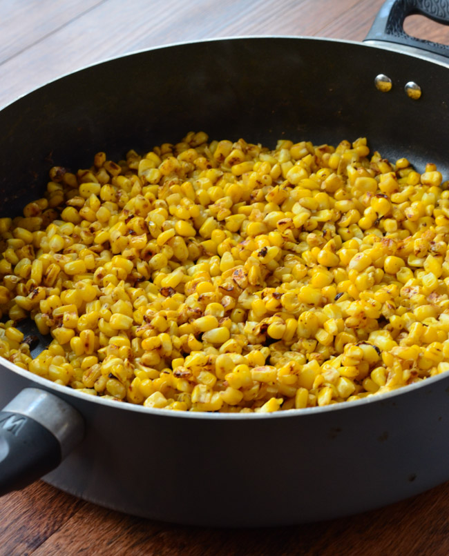 Esquites Roasted Corn Salad is the best corn salad I've ever had!  Really, I mean it!- The Spice Kit Recipes