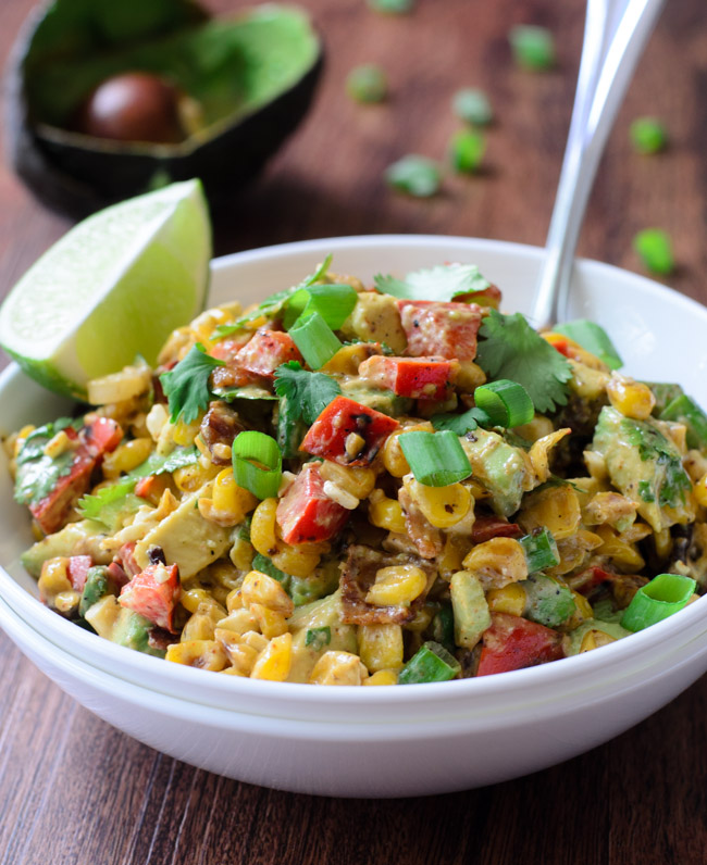 Roasted Mexican “Esquites” Corn Salad