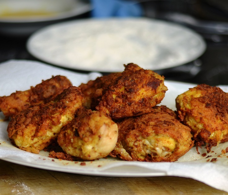 Blue Cheese Fried Chicken is a sinful pleasure!- The Spice Kit Recipes (www.thespicekitrecipes.com)