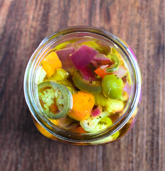 Italian Giardiniera is so fresh, vibrant and easy to make!- The Spice Kit Recipes (www.thespicekitrecipes.com)