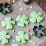 Shamrock Pistachio Cookies with Bailey’s Irish Cream Glaze