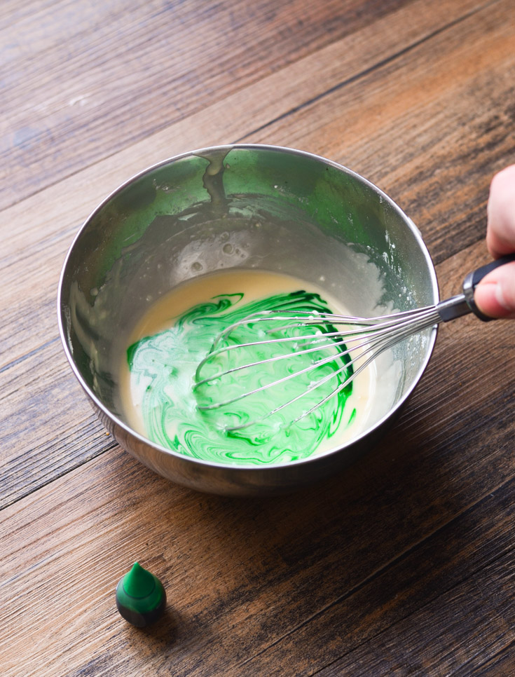 Shamrock Pistachio Cookies with Bailey's Irish Cream Glaze 