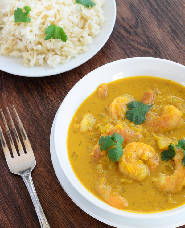 Indian Shrimp Coconut Curry- The Spice Ki Recipes (www.thespicekitrecipes.com)