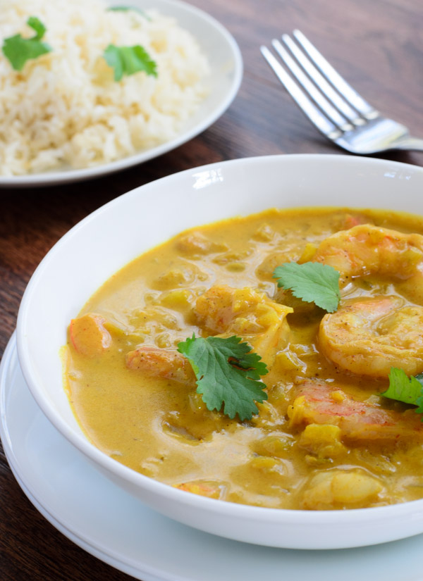 Indian Shrimp Coconut Curry- The Spice Ki Recipes (www.thespicekitrecipes.com)