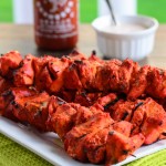 Tandoori Sriracha Chicken Skewers